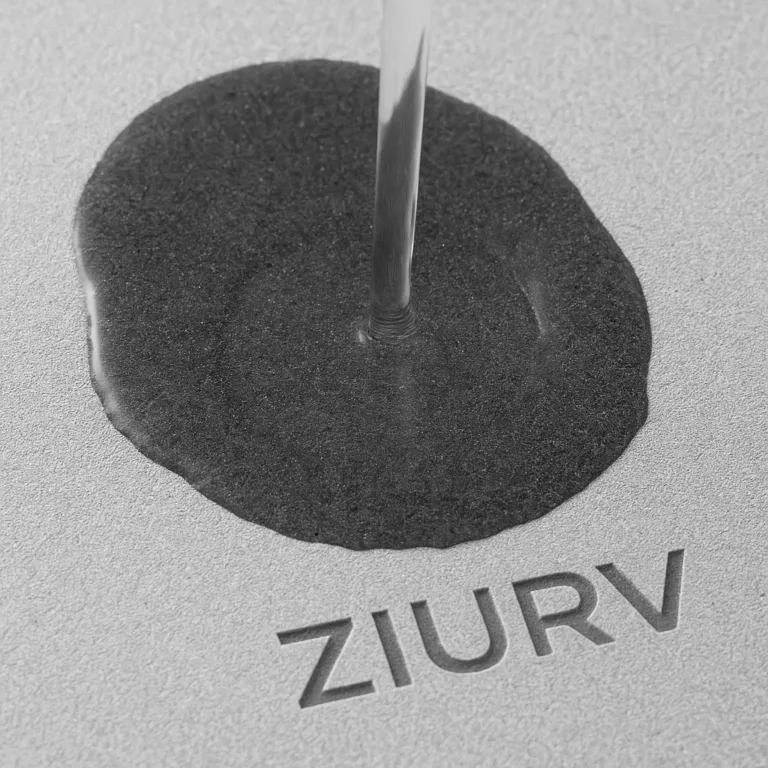 "Close-up of water being instantly absorbed into the ZIURV stone drying mat."